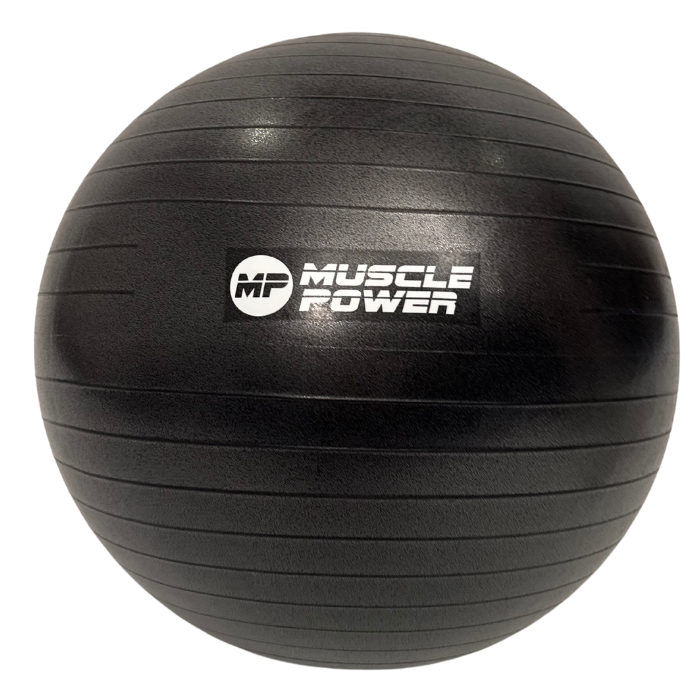 Muscle Power Anti-Burst Fitnessbal - Zwart - 55 cm