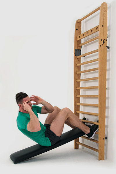 Nohrd WallBar Schuine Trainingsbank voor Wallbar - Zwart Kunstleer