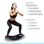 Orange Gym Balans Bord - Zwart