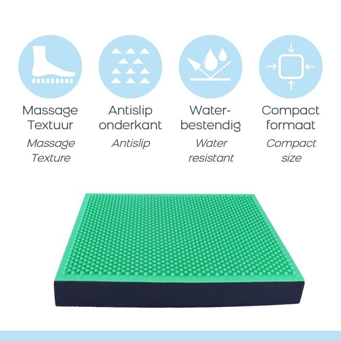 Orange Gym Spiky Balance Pad 2 in 1 - Groen/Zwart