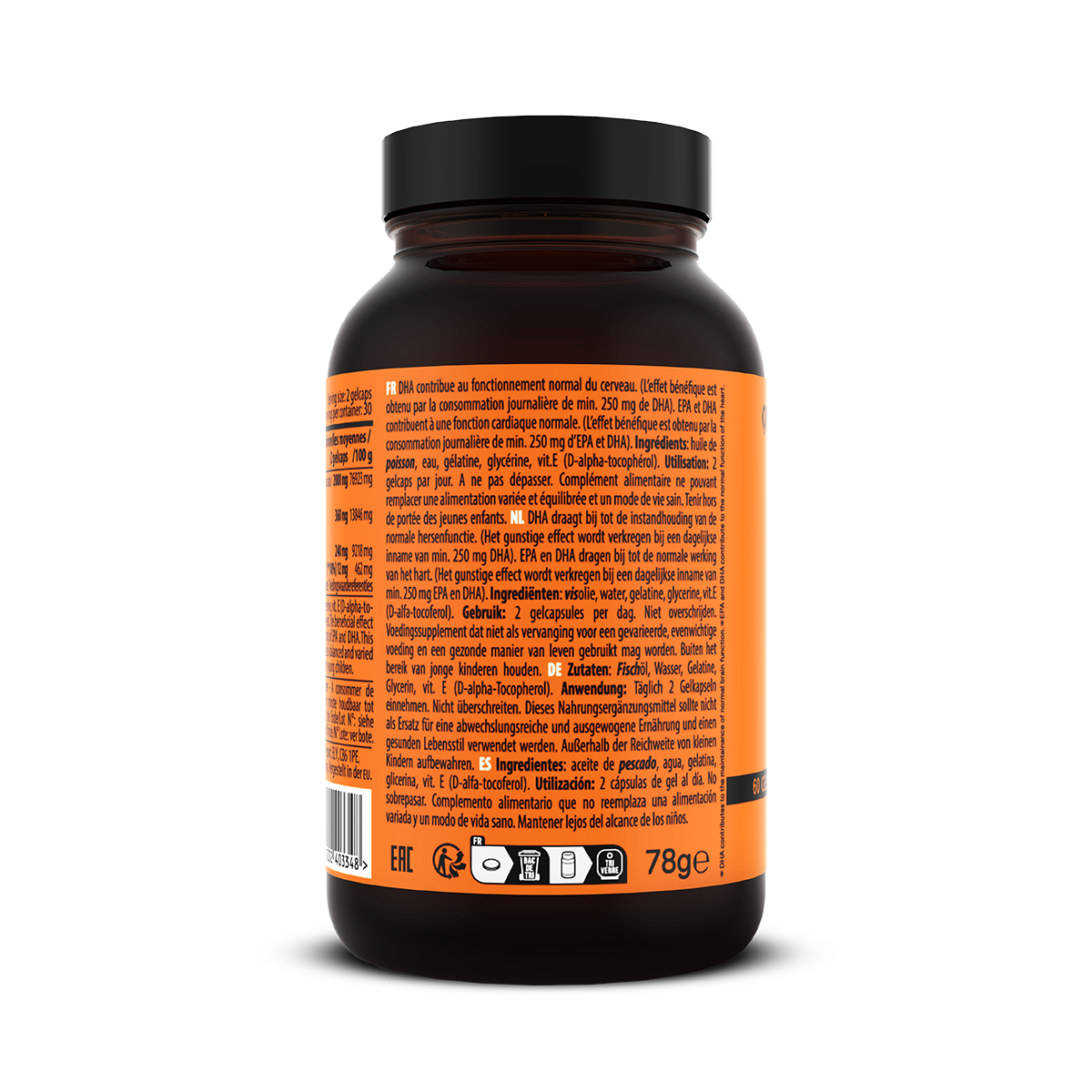 QNT Omega 3 - 1000 mg - 60 Gel Capsules