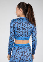 Gorilla Wear Osseo Cropped Longsleeve - Blauw