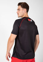 Gorilla Wear Performance T-Shirt - Zwart/Rood