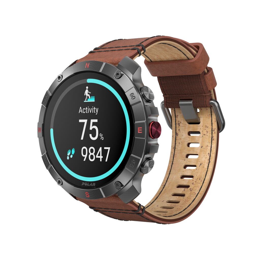 Polar Grit X2 Pro Titan Premium Outdoor Smart Watch - Brons/Zwart - S/L