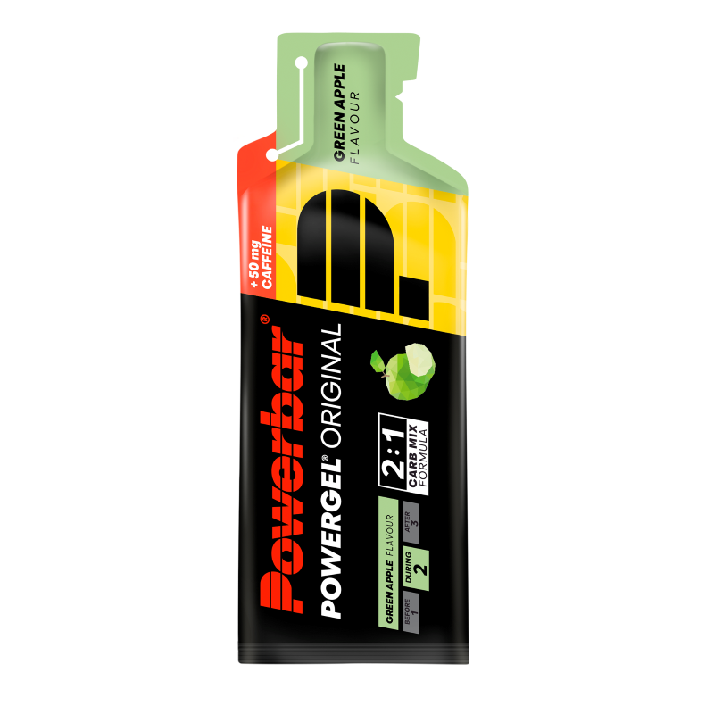 Powerbar Powergel Original Cafeine - 24 x 41 gr - Groene appel