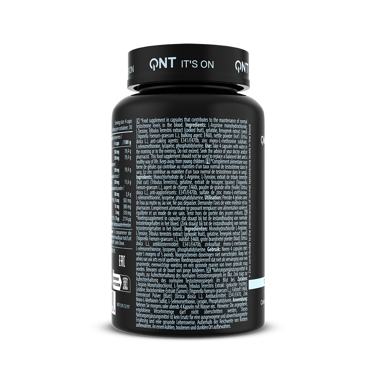 QNT Testek - Natuurlijke Testosteron Booster - 120 Capsules