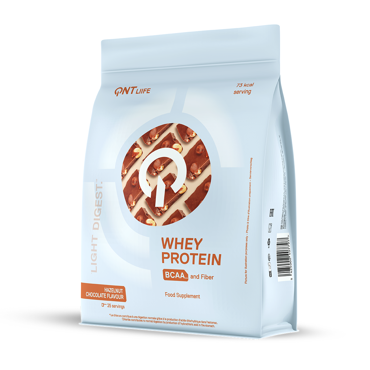 QNT Light Digest Whey Protein - Eiwit Poeder - 500 gram - Hazelnut Chocolate