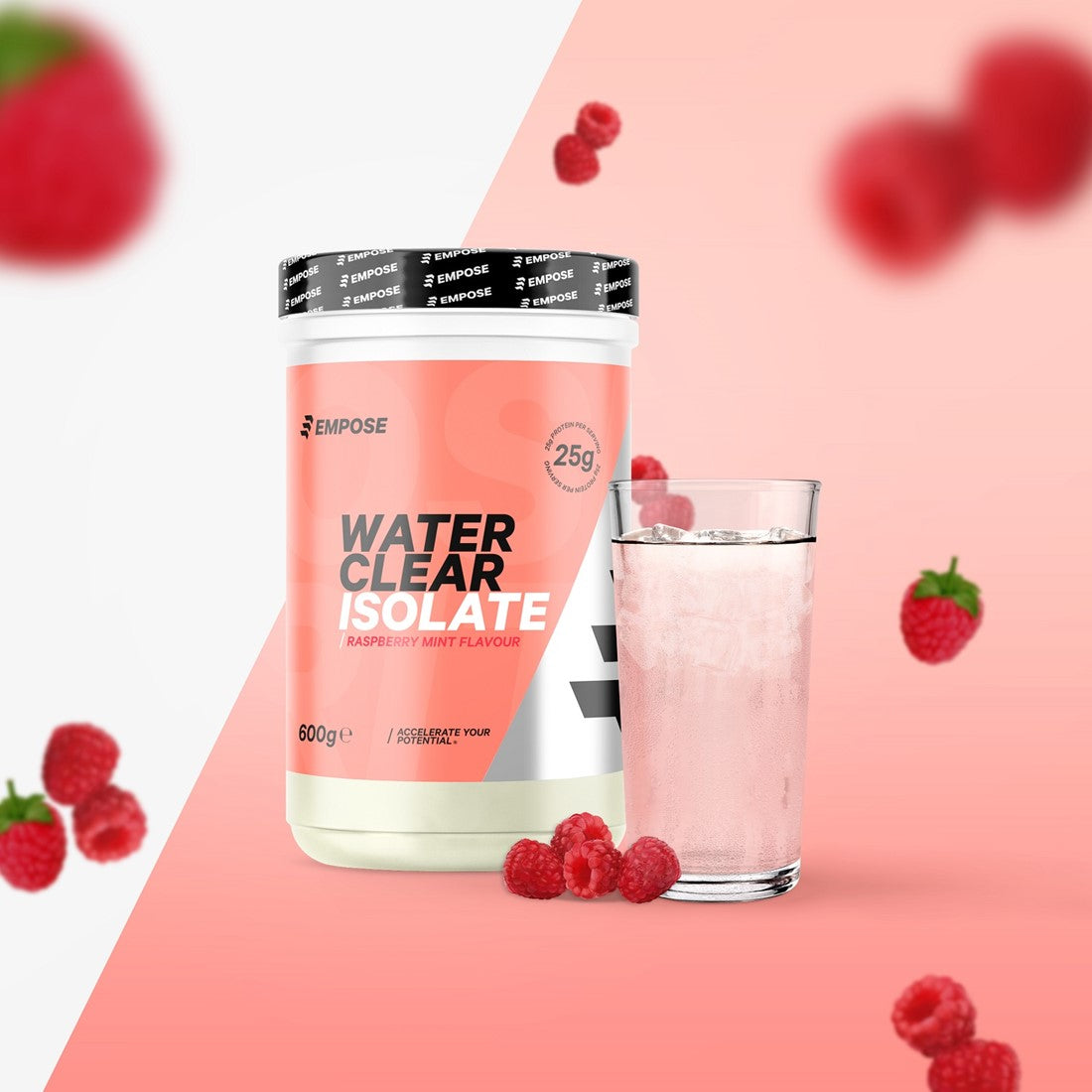 Empose Nutrition Water Clear Isolate - Eiwit Poeder - Protein Combi-Deal - Raspberry Mint / Pear