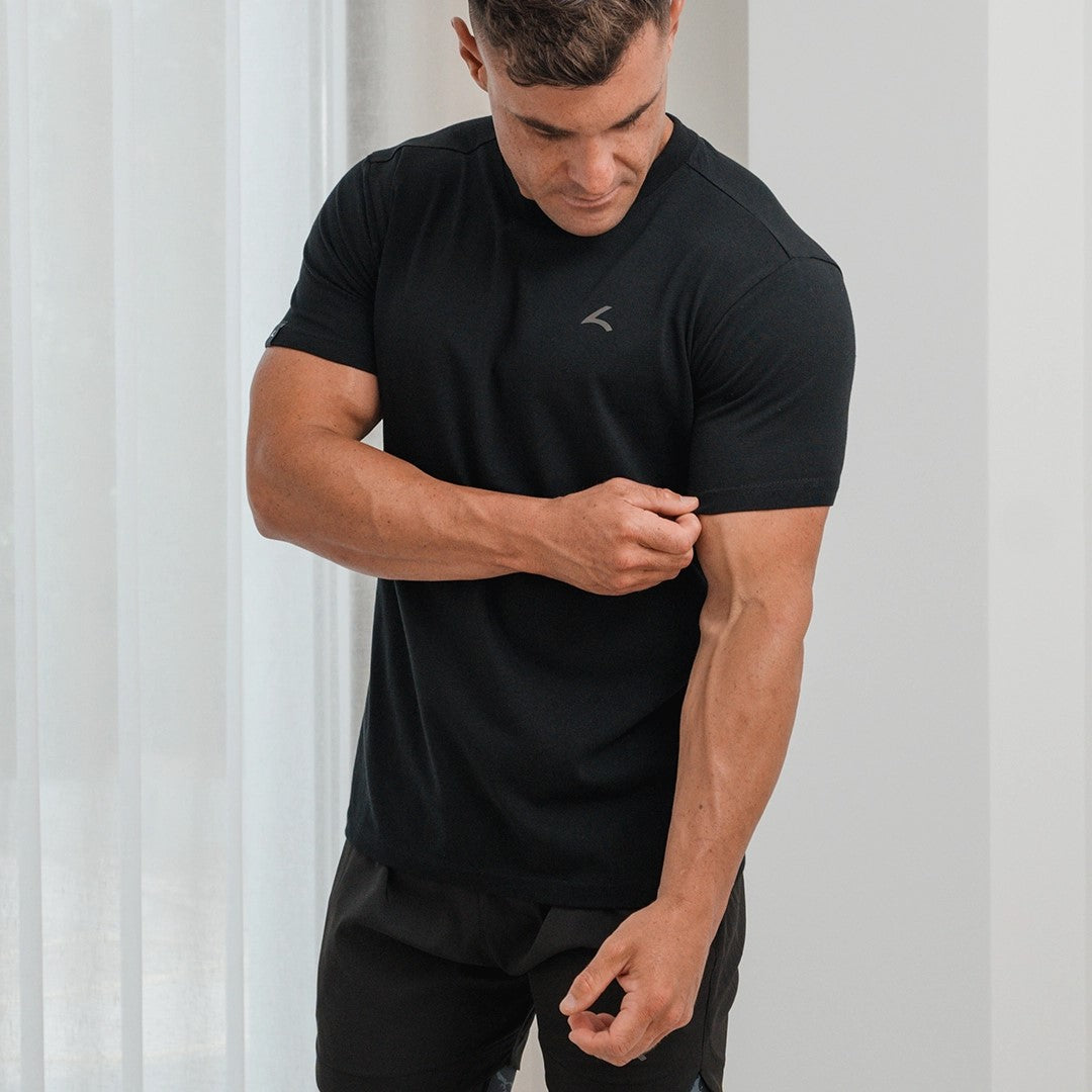 Reeva Premium Active Tee - Sport T-shirt - Zwart