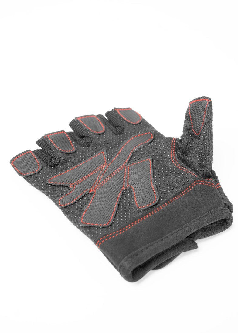 Gorilla Wear Womens Fitness Gloves - Fitness Handschoenen - Zwart/Rode Stiksels