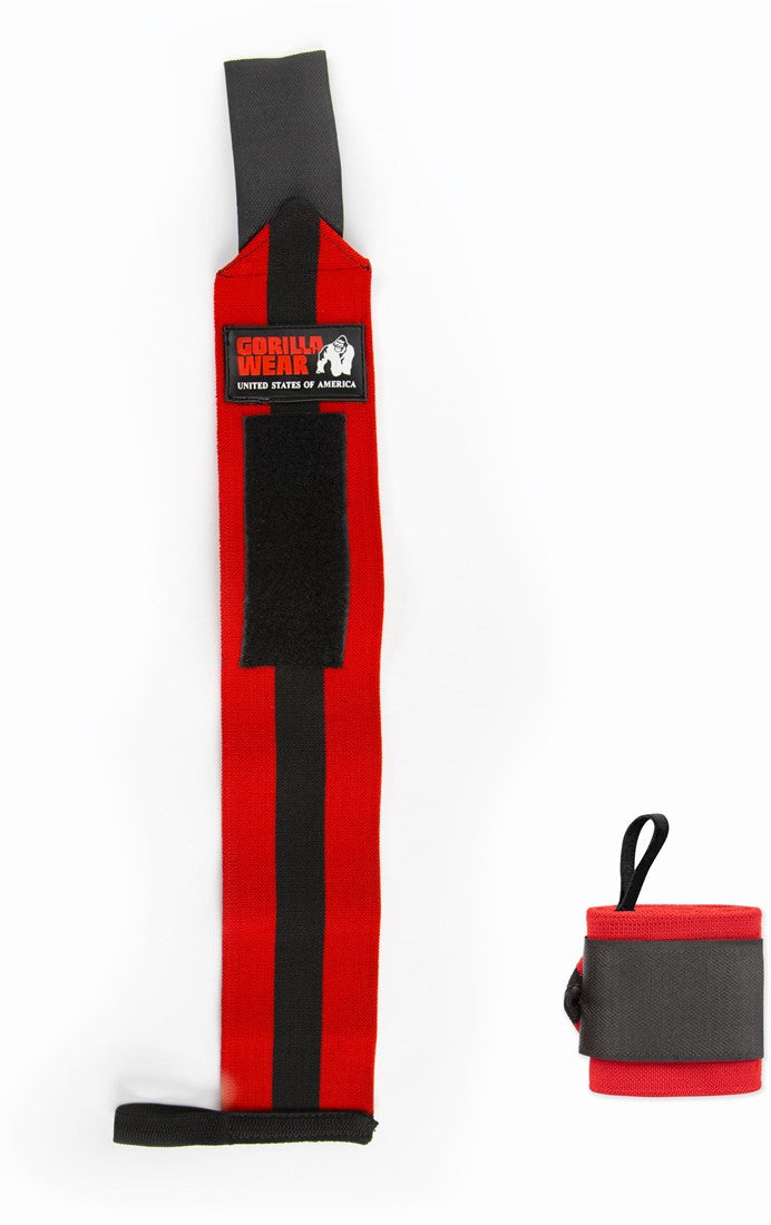 Gorilla Wear Wrist Wraps Ultra - Zwart/Rood