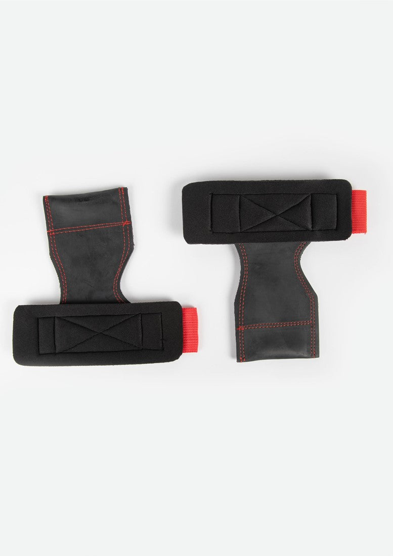Gorilla Wear Lifting Grips - Zwart/Rood