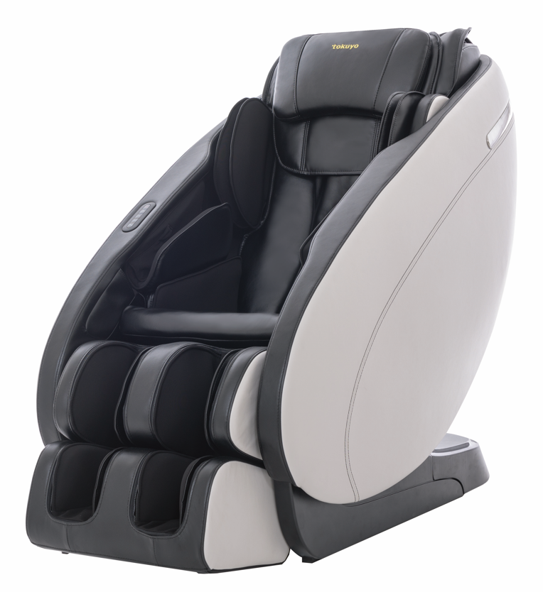 T-Chair TC-730 Elektrische Massagestoel - Zwart / Wit