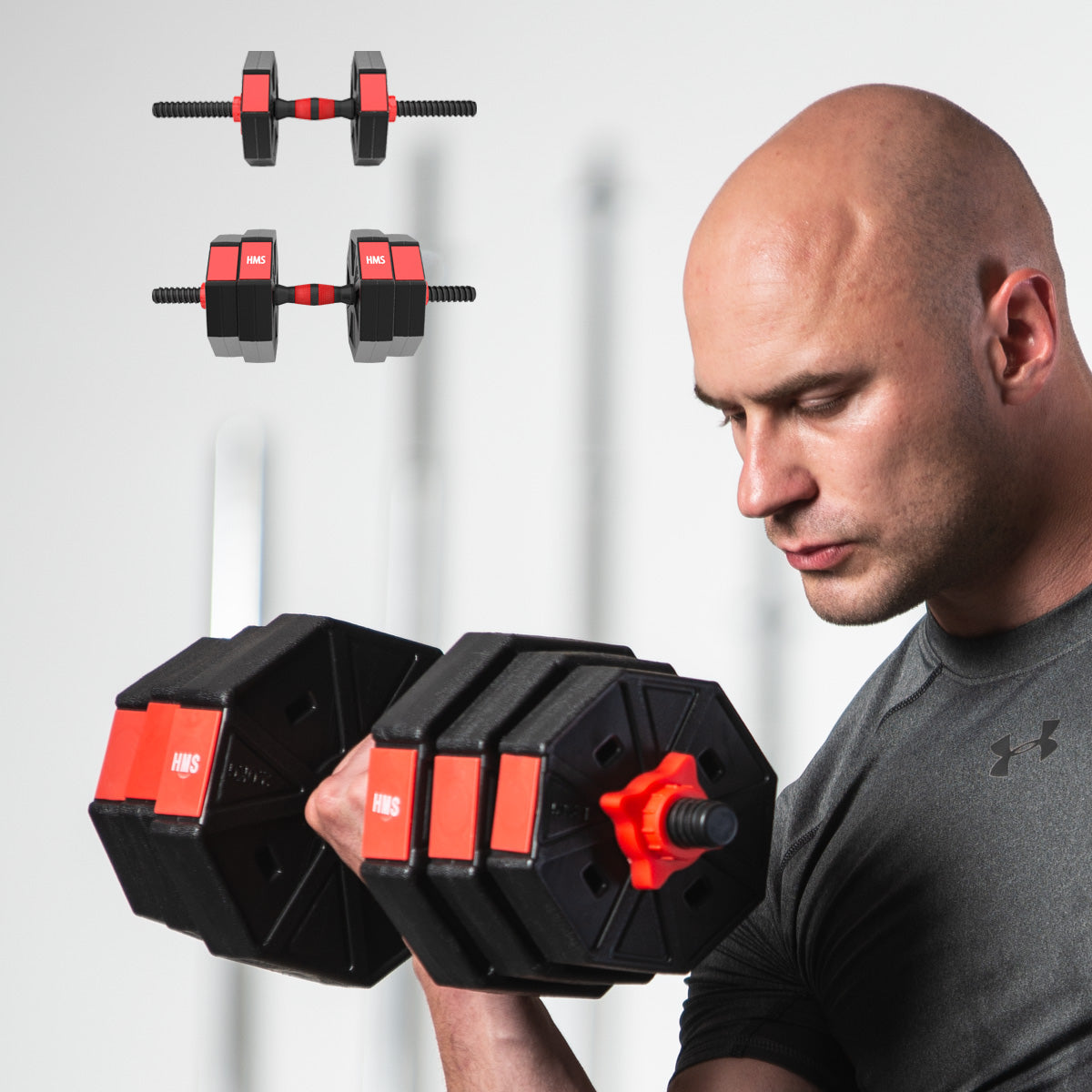 HMS Verstelbare Halter en Dumbbell Set - 15 kg