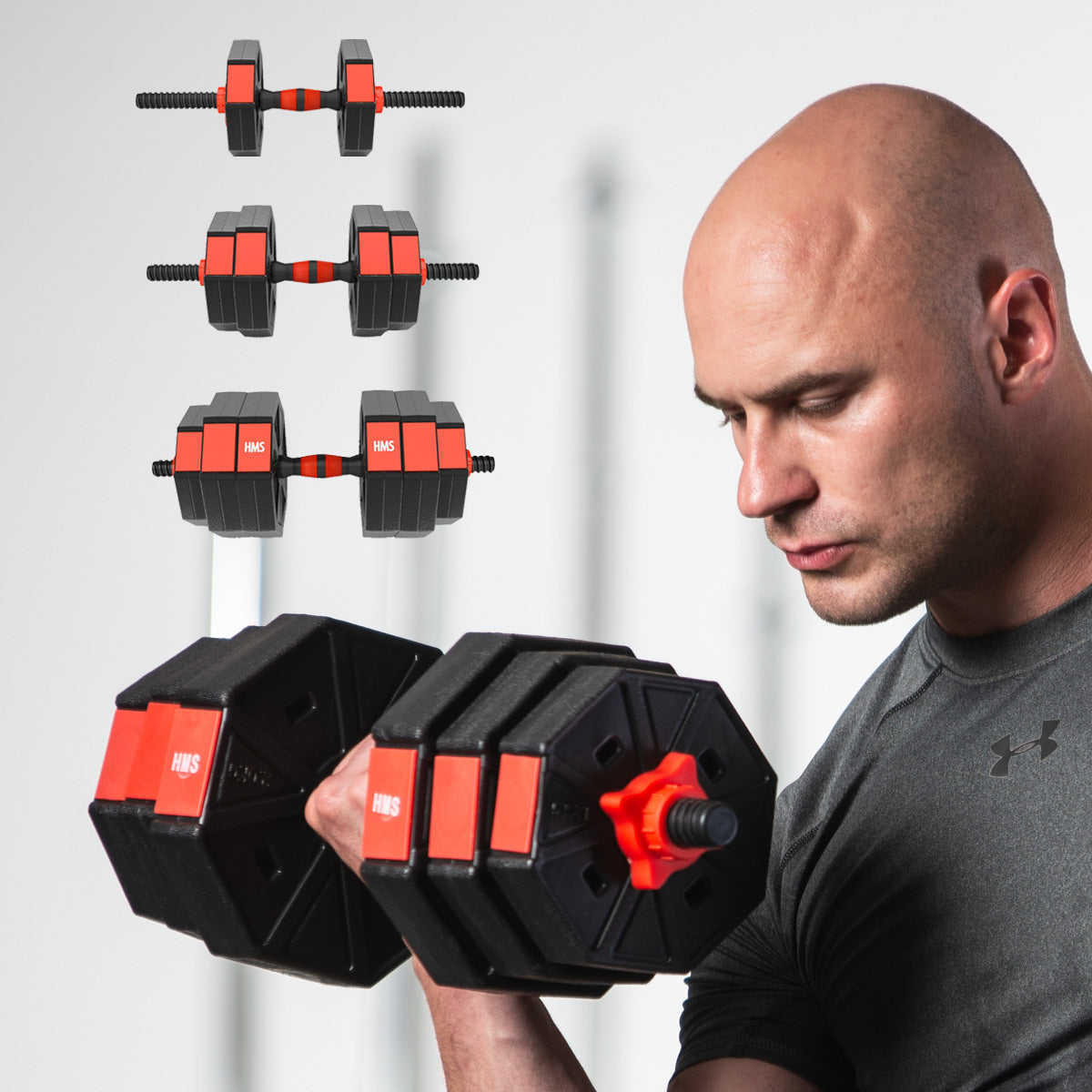 HMS Verstelbare Halter en Dumbbell Set - 30 kg