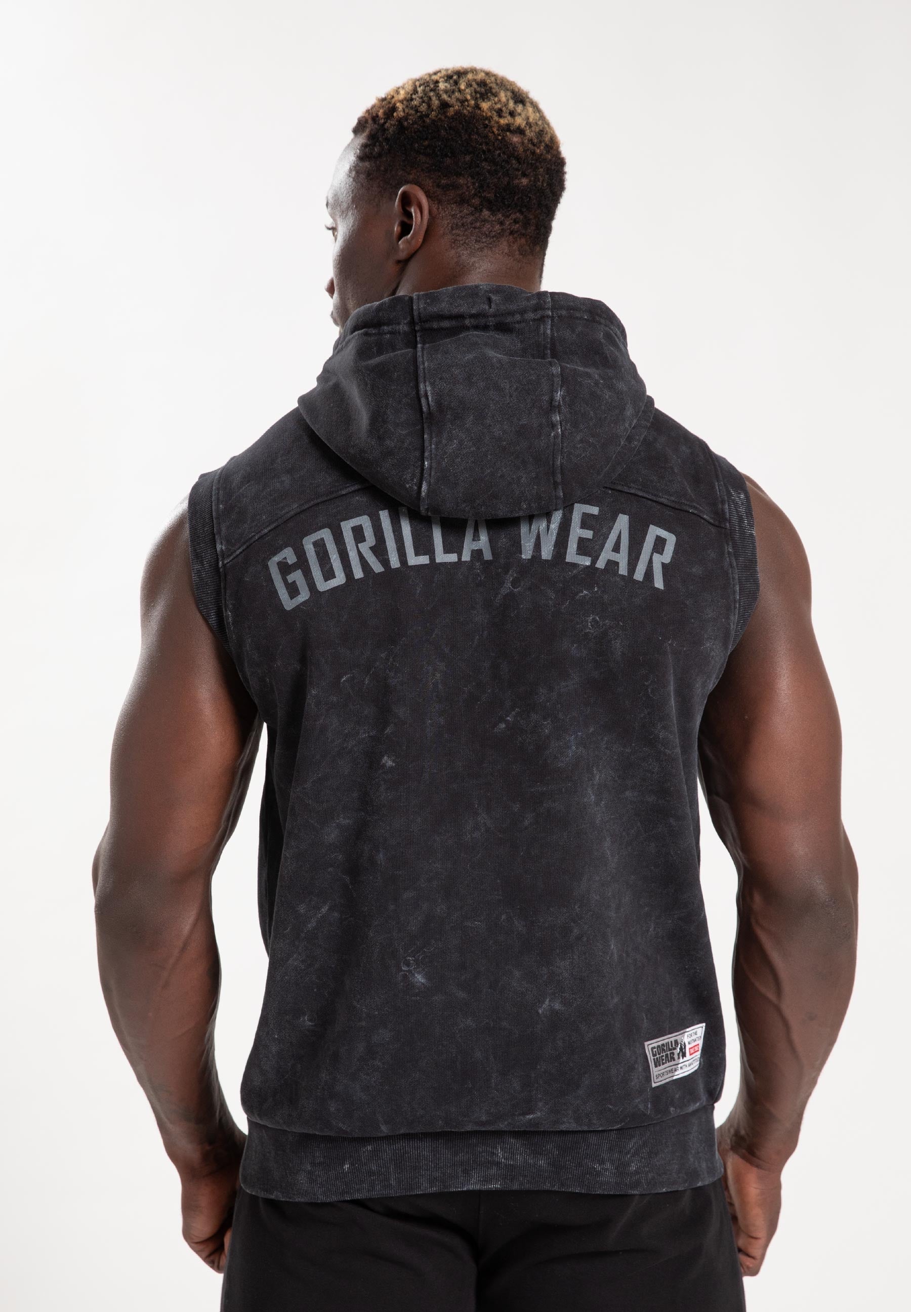 Gorilla Wear Silverdale Mouwloos Vest met Capuchon - Zwart