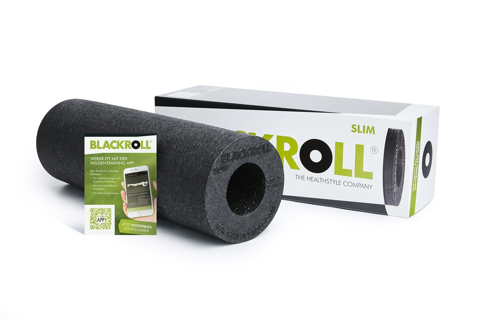 Blackroll Slim Foam Roller - 30 cm - Zwart