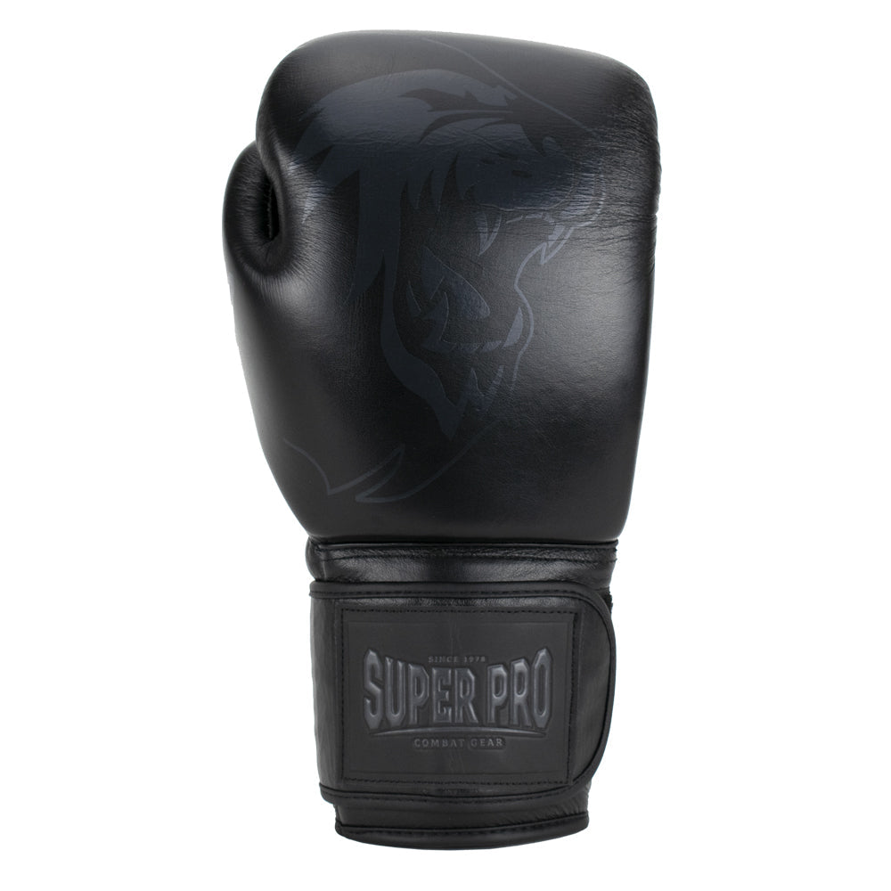 Super Pro Combat Gear Legend Lederen (Kick)Bokshandschoenen - Zwart