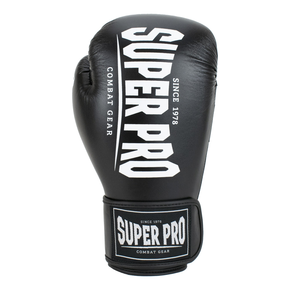 Super Pro Combat Gear Champ (Kick)Bokshandschoenen - Zwart/Wit