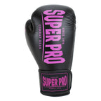 Super Pro Combat Gear Champ (Kick)Bokshandschoenen - Zwart/Roze