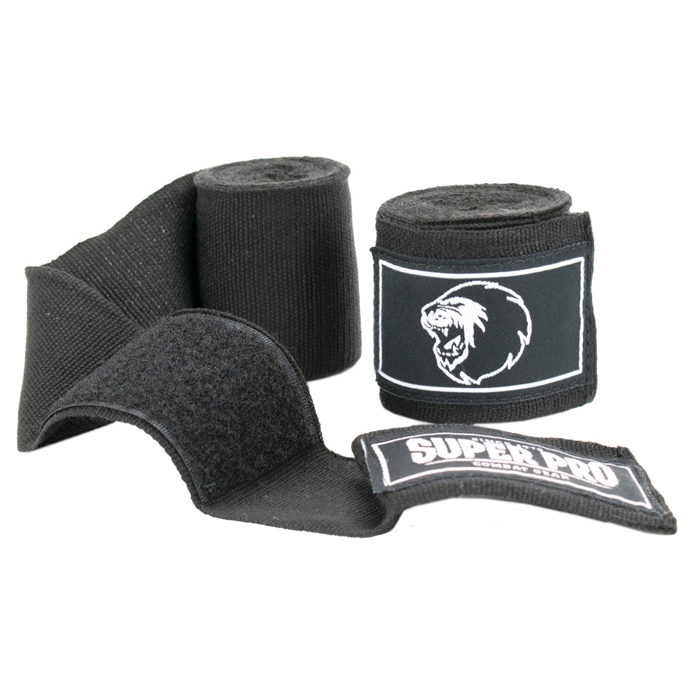 Super Pro Combat Gear Semi-Elastische Bandages - Zwart