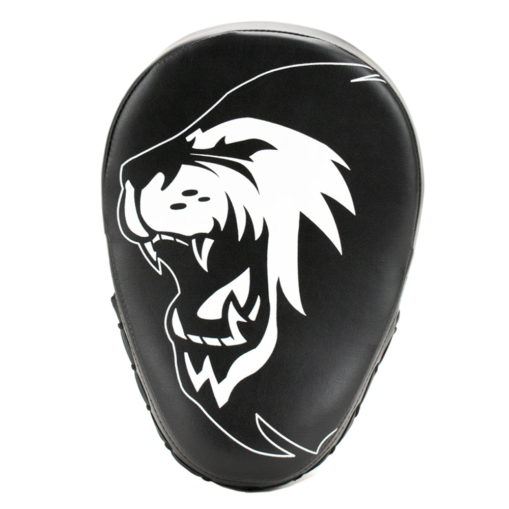 Super Pro Combat Gear Curved PU Handpads - Zwart / Wit