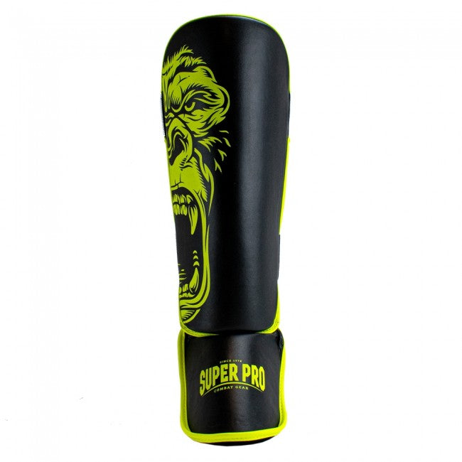 Super Pro Kids Scheenbeschermers Gorilla - Zwart/Geel