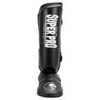Super Pro Combat Gear Protector Scheenbeschermers - Zwart/Wit