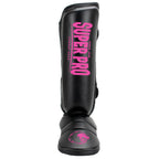 Super Pro Combat Gear Protector Scheenbeschermers - Zwart/Roze