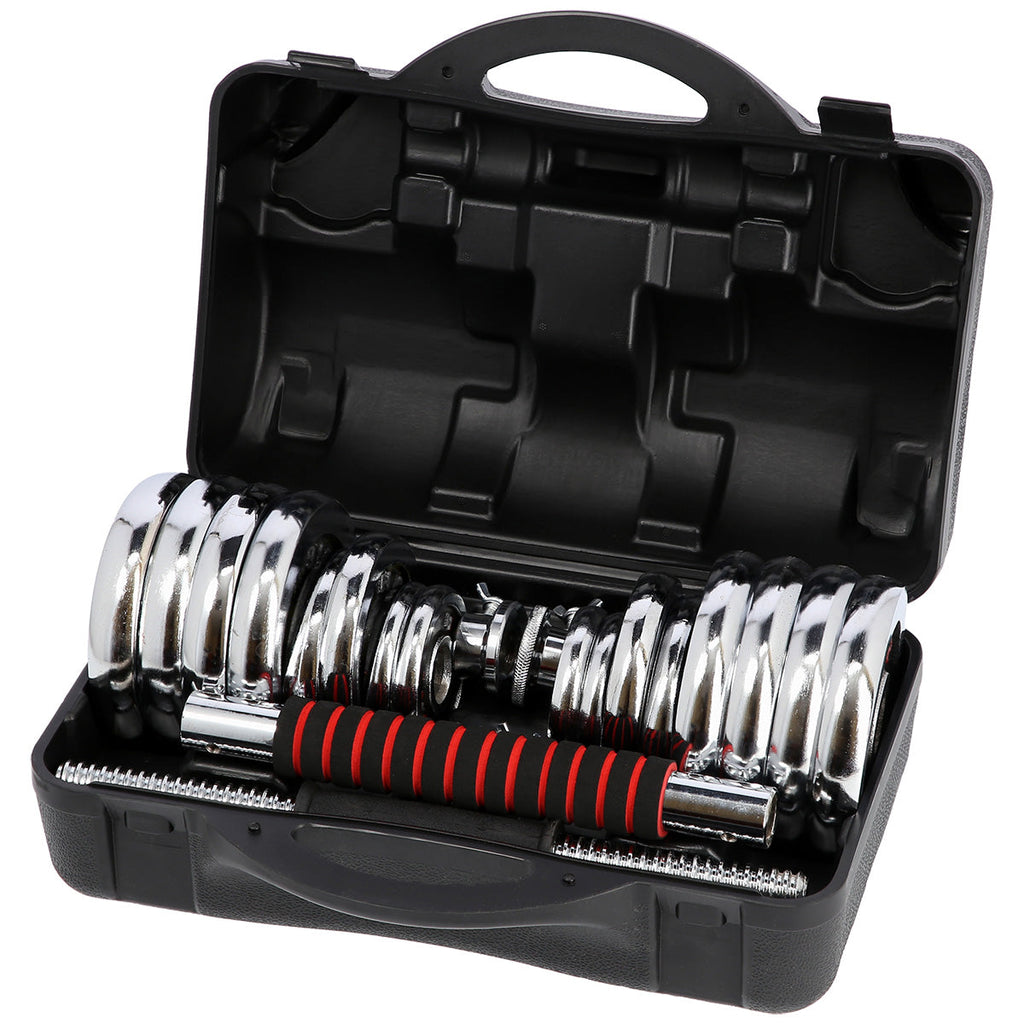 HMS Verstelbare Halter en Dumbbell Set met Opbergkoffer - 30 kg