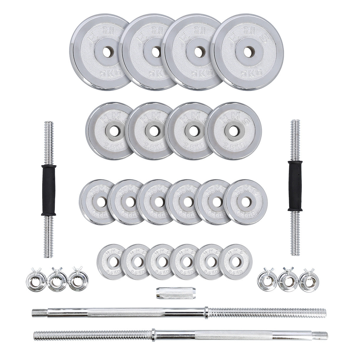 HMS Verstelbare Halter en Dumbbell Set met Opbergkoffer - 50 kg