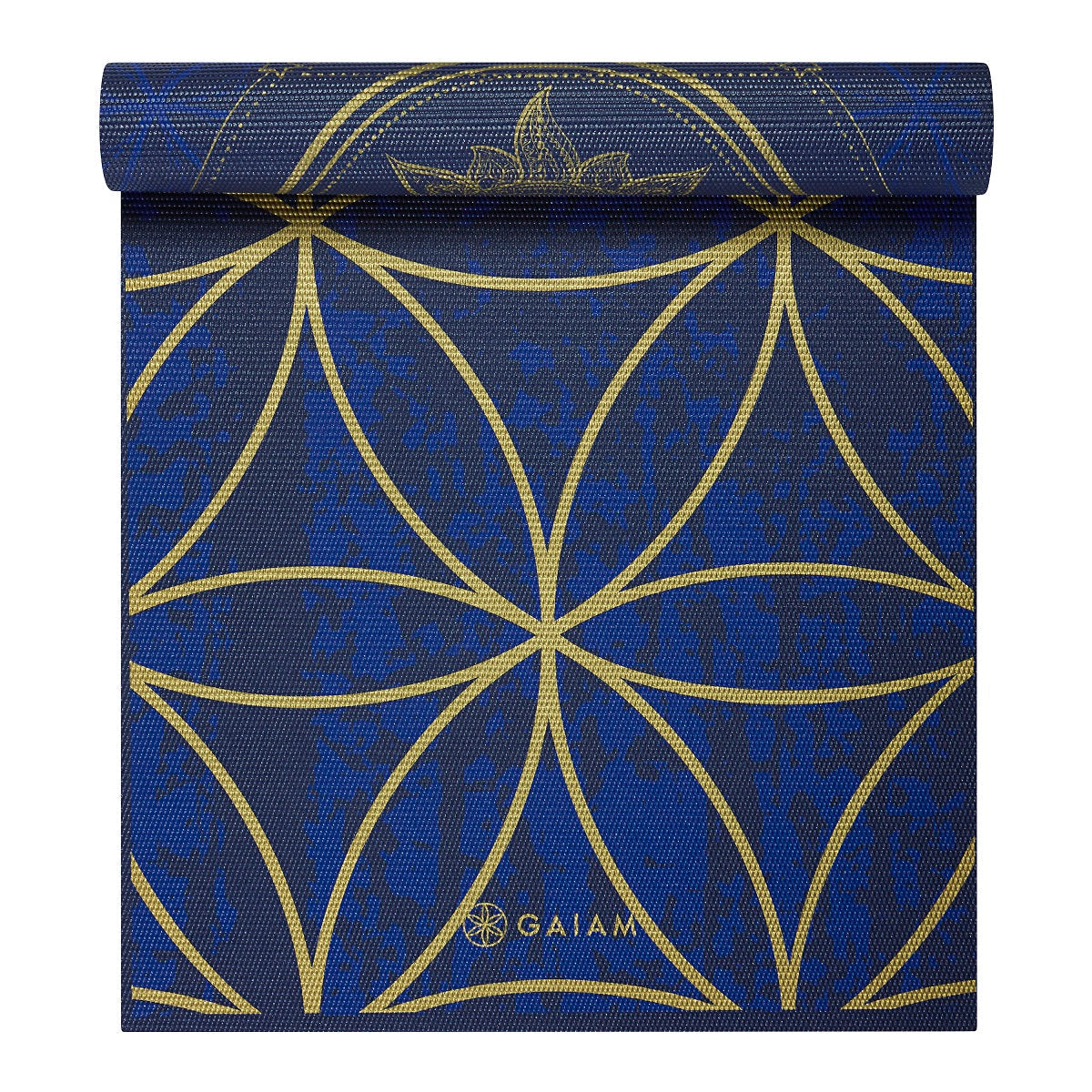 Gaiam Reversible Yogamat - 6 mm - Metallic Sun & Moon