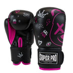 Super Pro Combat Gear Bokshandschoenen Kids Bear - Zwart/Roze