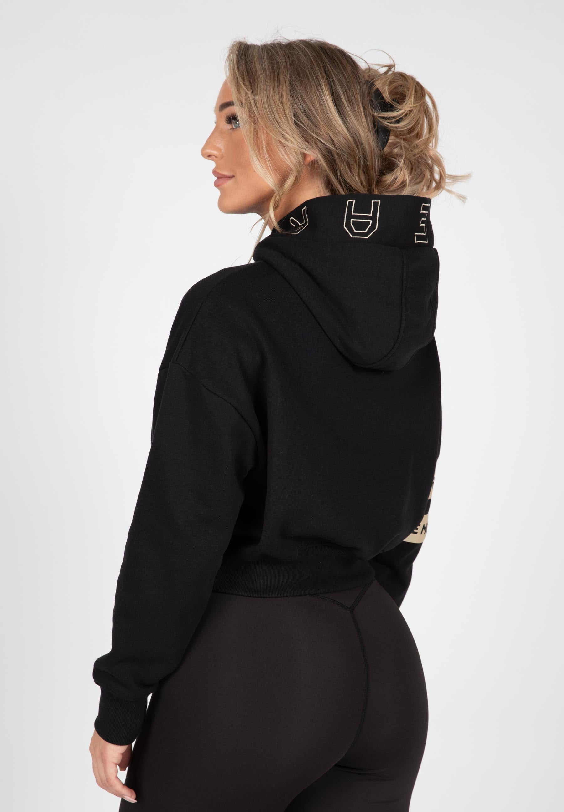 Gorilla Wear Tracey Cropped Hoodie - Zwart