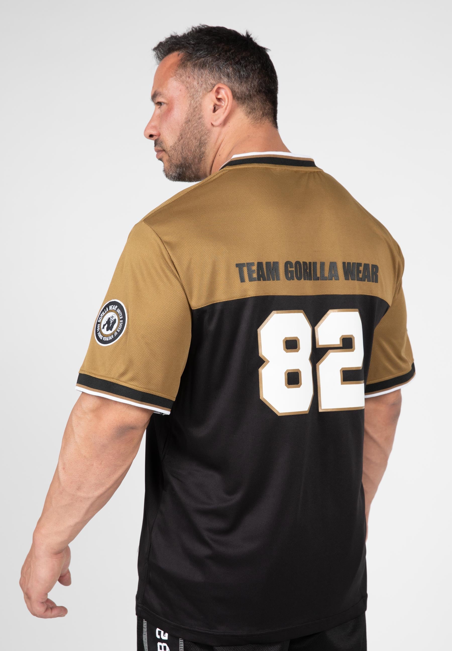 Gorilla Wear Trenton Football Jersey - Zwart/Goud