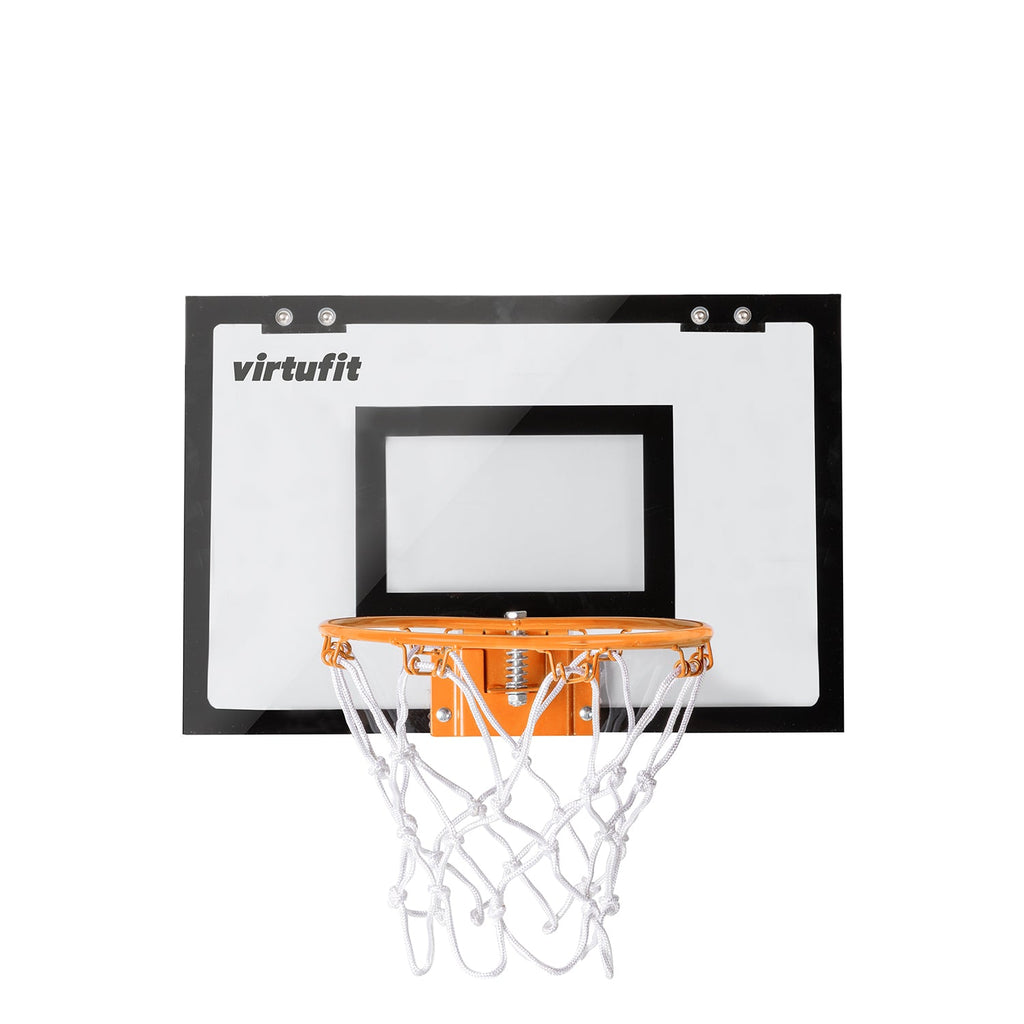 VirtuFit Pro Mini Basketbalbord met 2 Ballen en Pomp - Zwart
