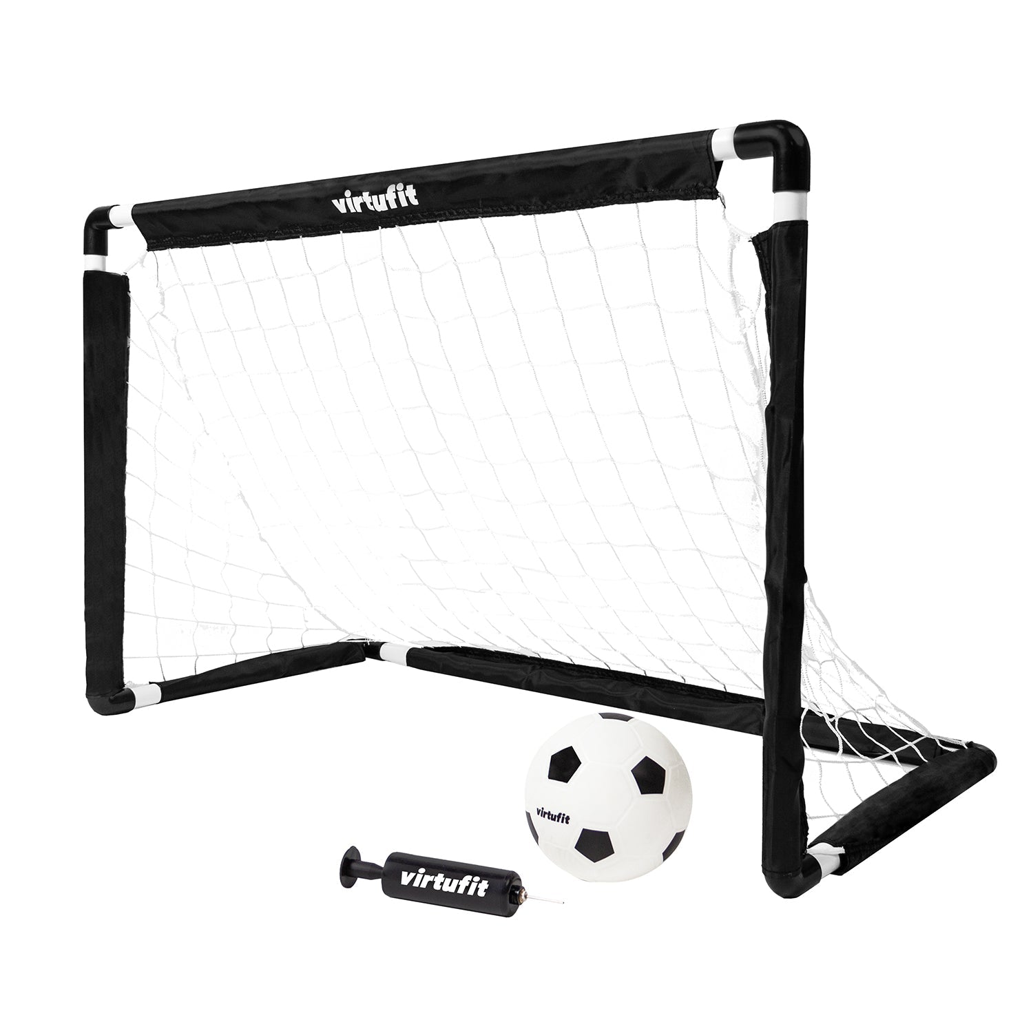 VirtuFit Kinder Voetbaldoelen Set met Bal en Pomp - Voetbalgoals - 92 x 64 cm - Tweedekans
