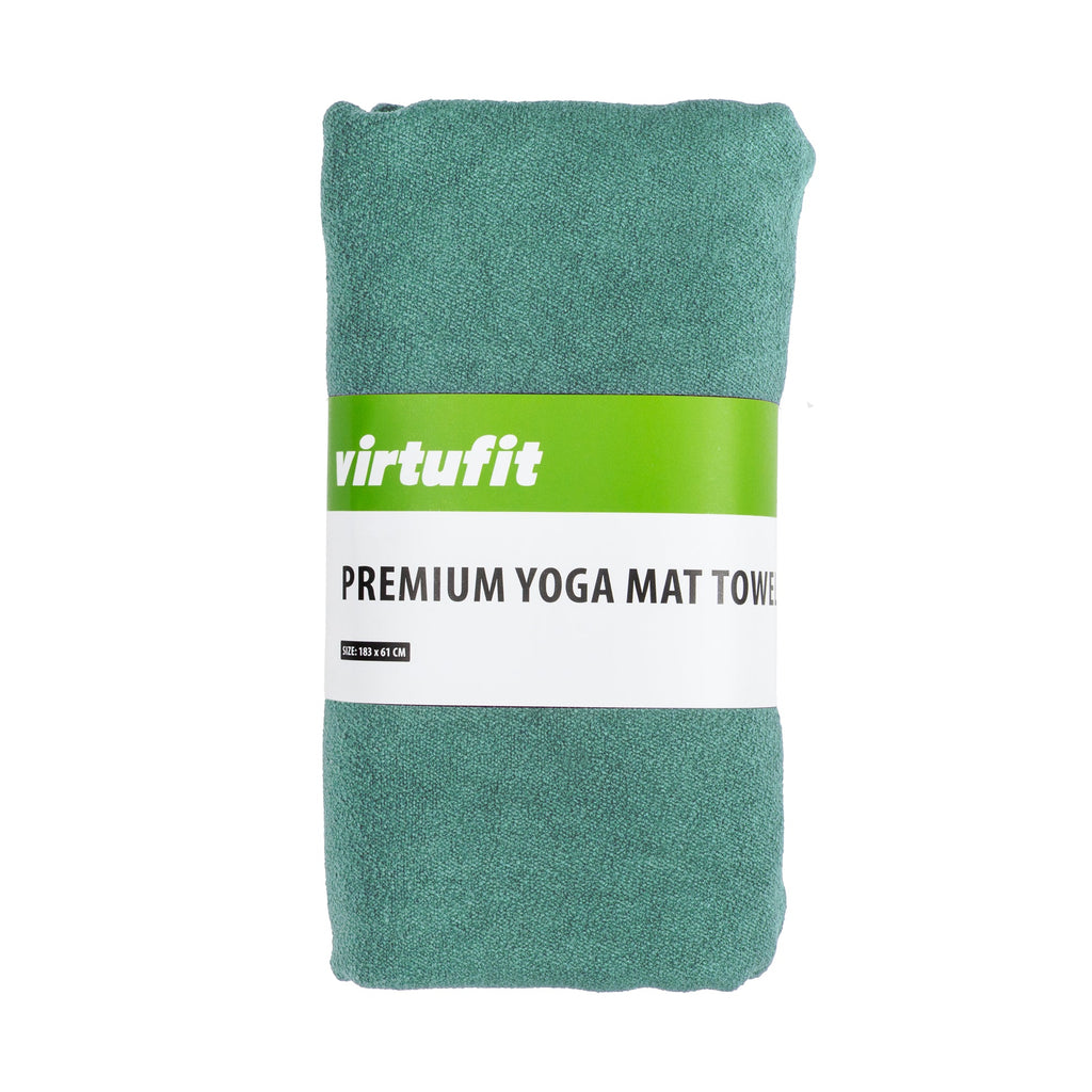 VirtuFit Premium Yogamat Handdoek - 183 x 61 cm - Ocean Green