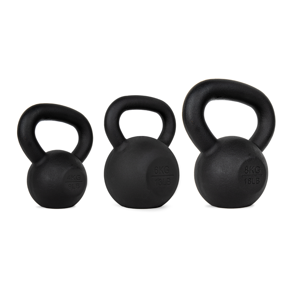 VirtuFit Kettlebell Set Gietijzer 4-6-8 kg