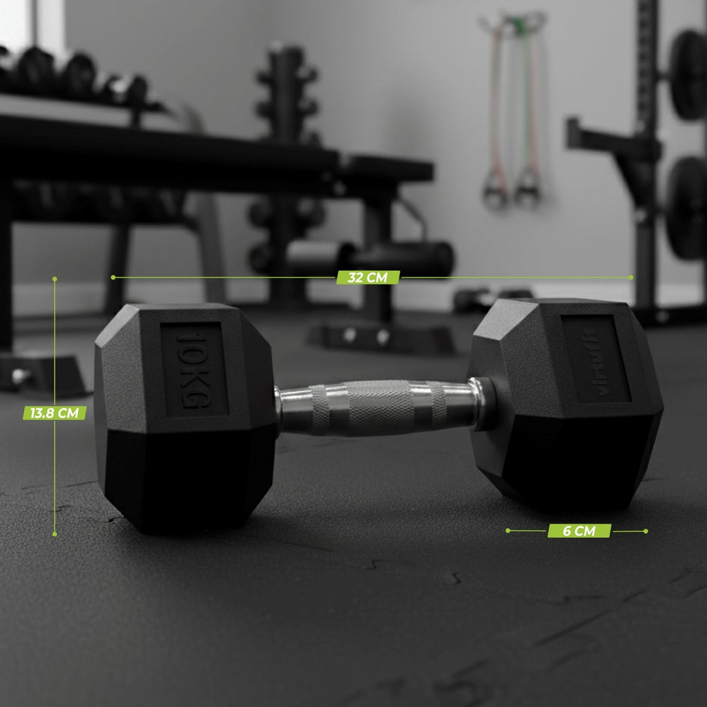 VirtuFit Hexa Dumbbell Pro Set - 2 x 10 kg