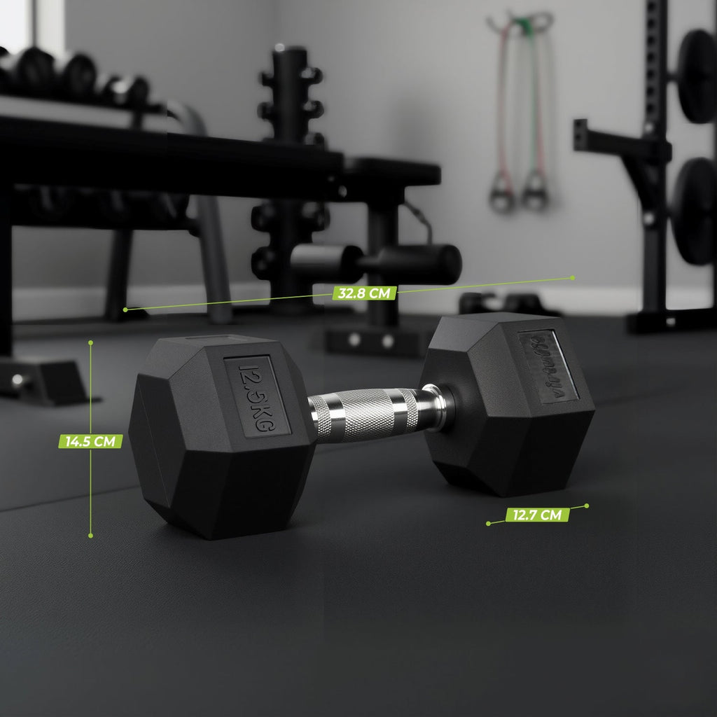 VirtuFit Hexa Dumbbell Pro Set - 2 x 12,5 kg