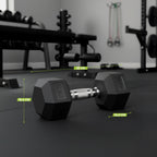 VirtuFit Hexa Dumbbell Pro Set - 2 x 17,5 kg