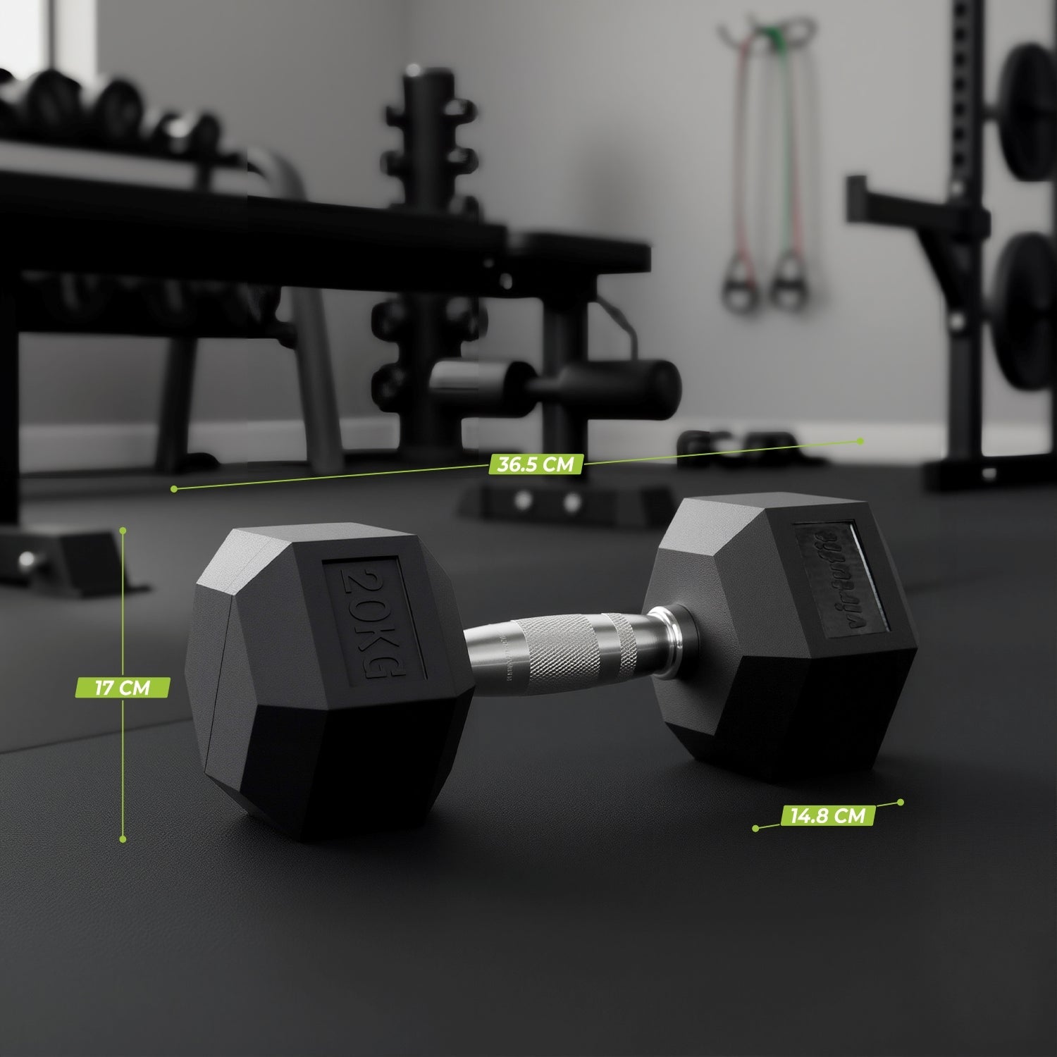 VirtuFit Hexa Dumbbell Pro - 20 kg - Per Stuk