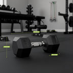 VirtuFit Hexa Dumbbell Pro - 22,5 kg - Per Stuk