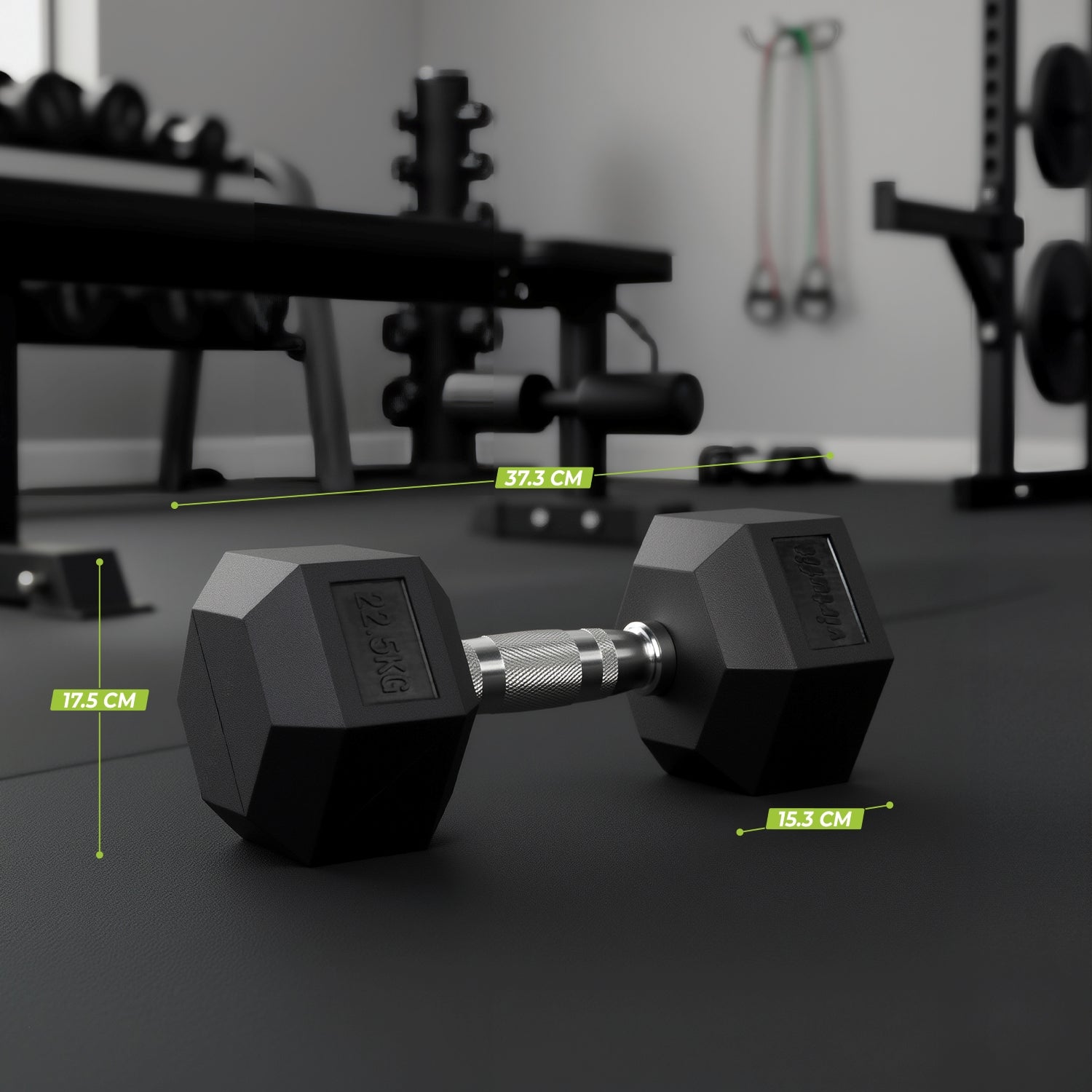 VirtuFit Hexa Dumbbell Pro - 22,5 kg - Per Stuk