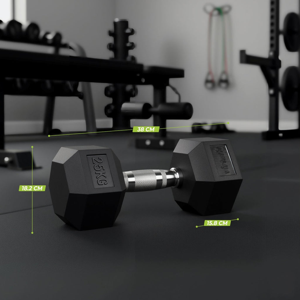 VirtuFit Hexa Dumbbell Pro - 25 kg - Per Stuk