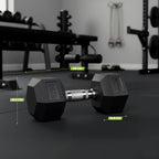 VirtuFit Hexa Dumbbell Pro Set - 2 x 25 kg