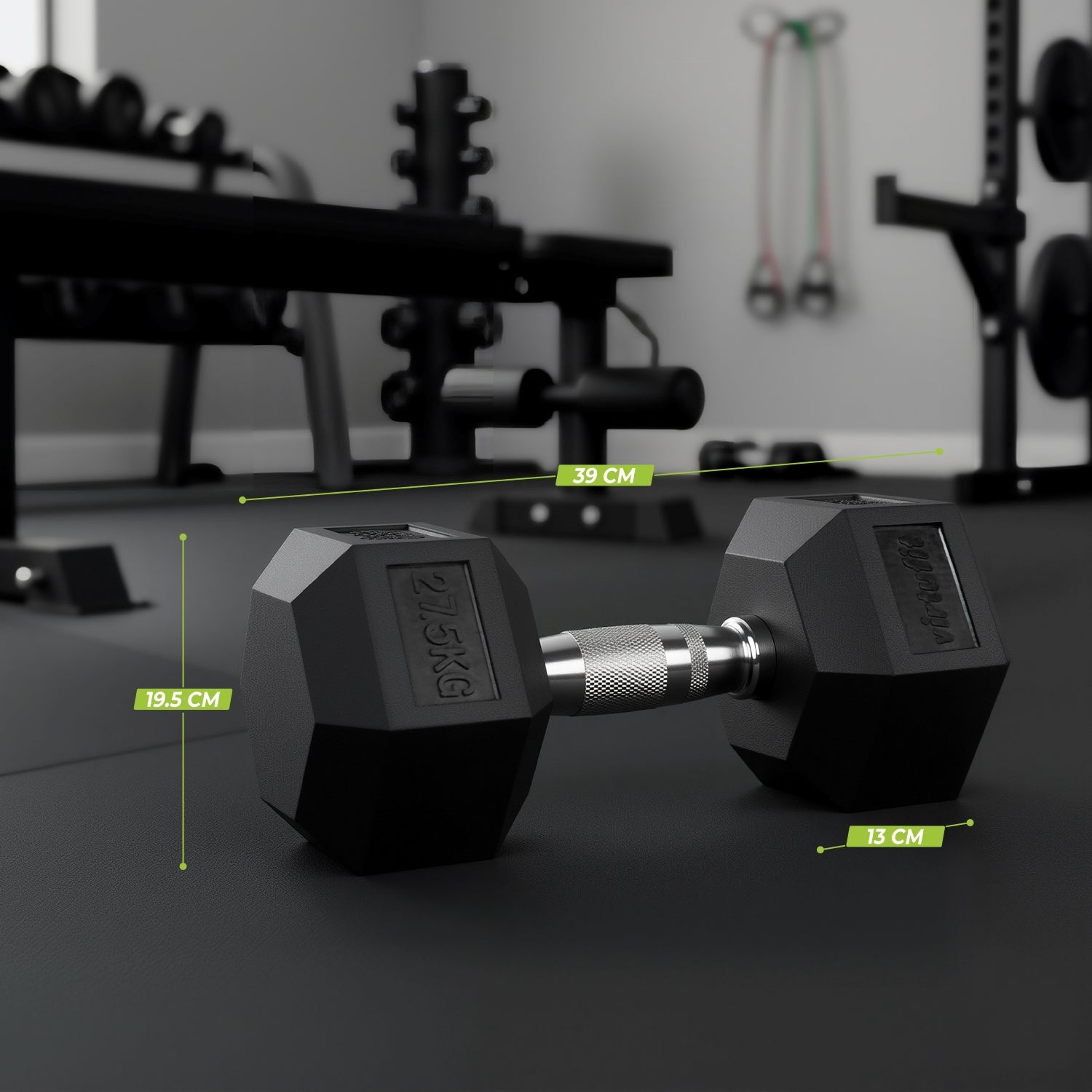 VirtuFit Hexa Dumbbell Pro Set - 2 x 27,5 kg