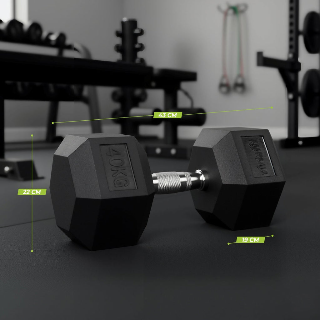 VirtuFit Hexa Dumbbell Pro - 40 kg - Per Stuk