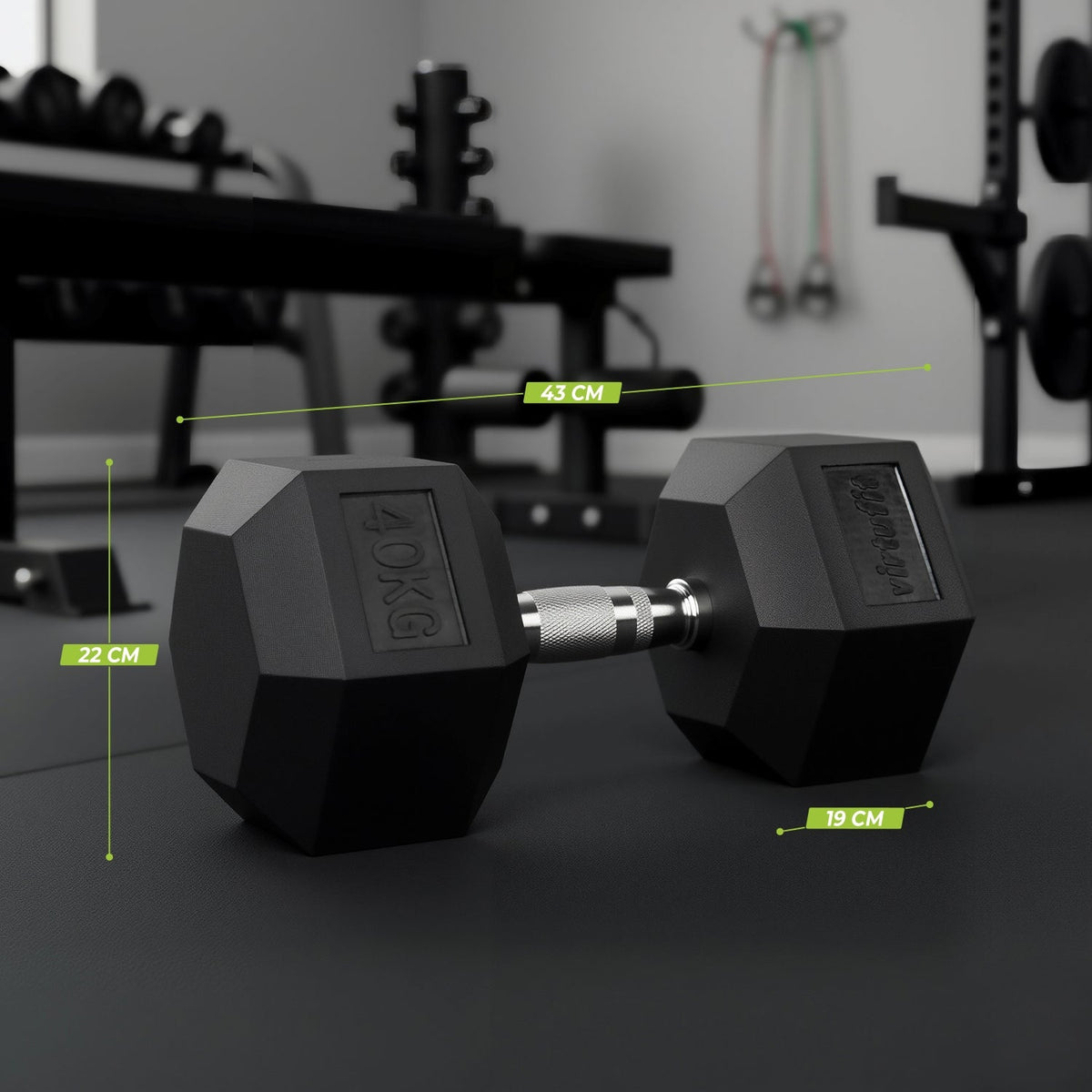VirtuFit Hexa Dumbbell Pro - 40 kg - Per Stuk - Tweedekans